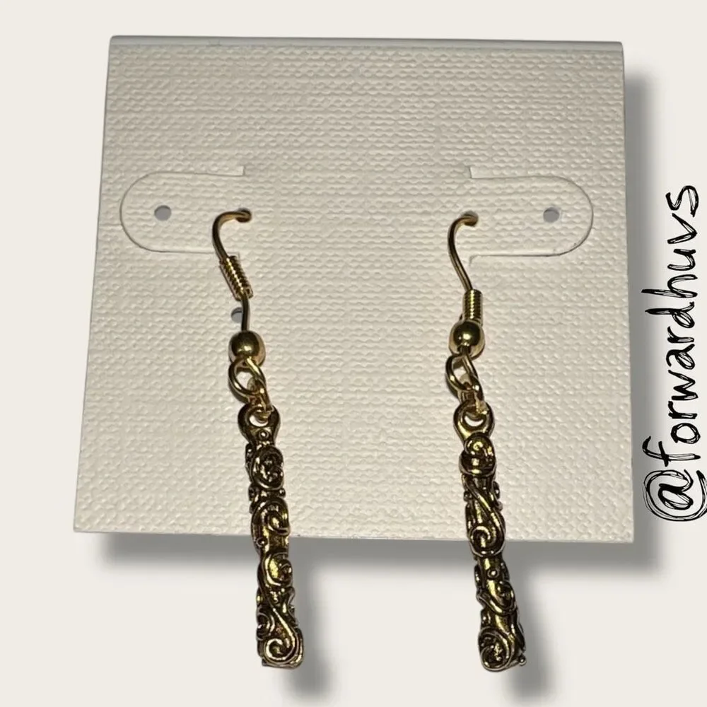 Bundle Sale 3 for $15 | Copper-Tone Dangle Earrings